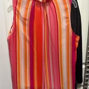Vibrant Striped Sleeveless Top